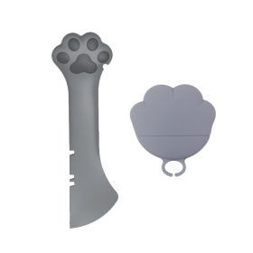 Indoor & Outdoor Pet Training Everyday Supplies (Color: Gray, Type: Pet Canned Spoon)